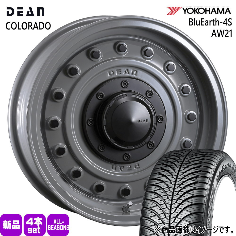 215/70R16 100H ヨコハマ BluEarth-4S AW21 夏冬兼用 オールシーズンタイヤ DEAN COLORADO JB64 JB23 ジムニー 専用
