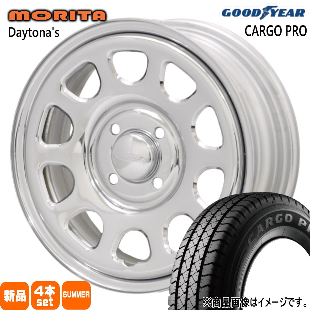 175/80R14 99/98N LT グッドイヤー CARGO PRO 夏用 サマータイヤ DAYTONA'S G2 160系 プロボックス・サクシード Y12 ADバン