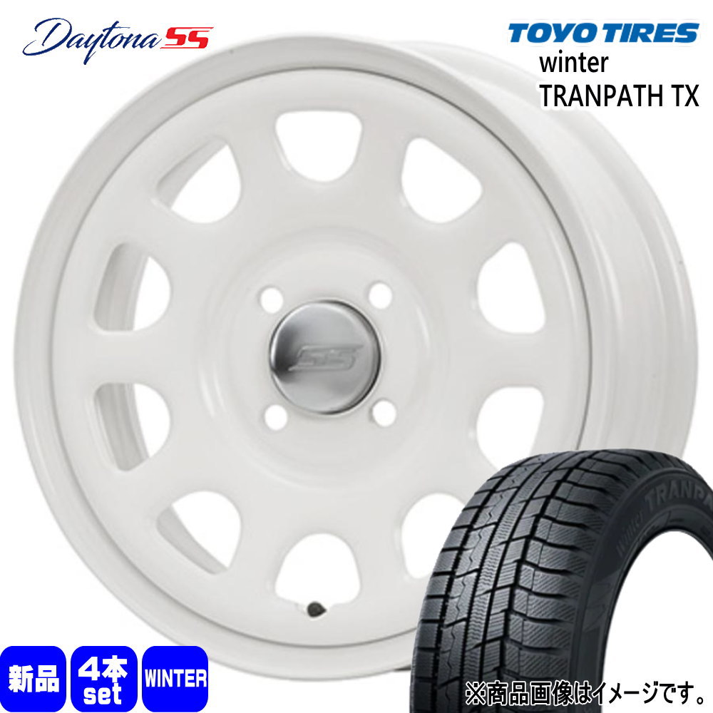 トーヨータイヤ winterTRANPATH TX 165/65R14 冬タイヤ MLJ Daytona SS 5.0J 4穴 4/100 14インチ ハスラー ハイゼット アゲトラ