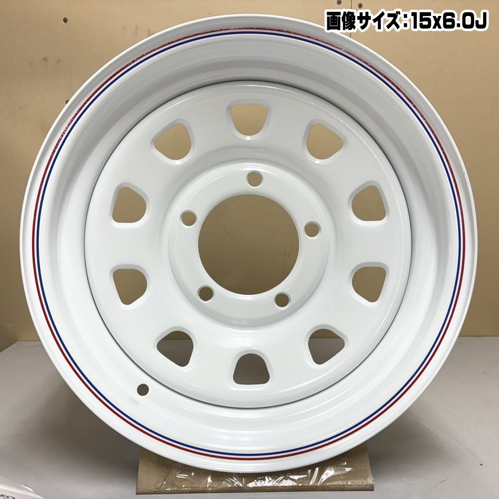 15 × 6.0 +0 5/139.7 4本セット ジムニーシエラ 森田システム DAYTONA'S 新品 15インチ ホイールのみの画像