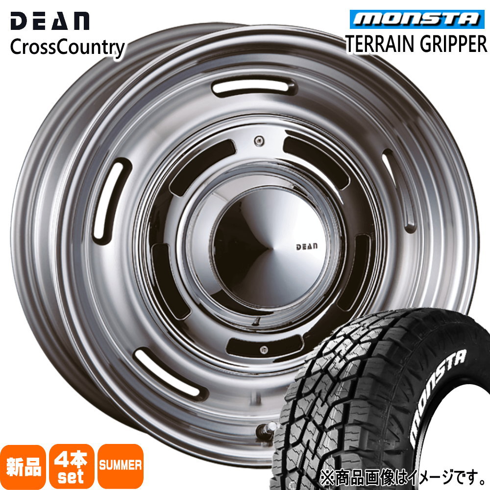 MONSTA TYRES - 265/70R17 115T モンスタ TERRAIN GRIPPER 夏用 朱夏タイア DEAN CROSS COUNTRY トヨタ FJクルーザー ハイラックス プラド 17in タイヤ、ホイール-自動車-夏タイヤ、ホイールセット
