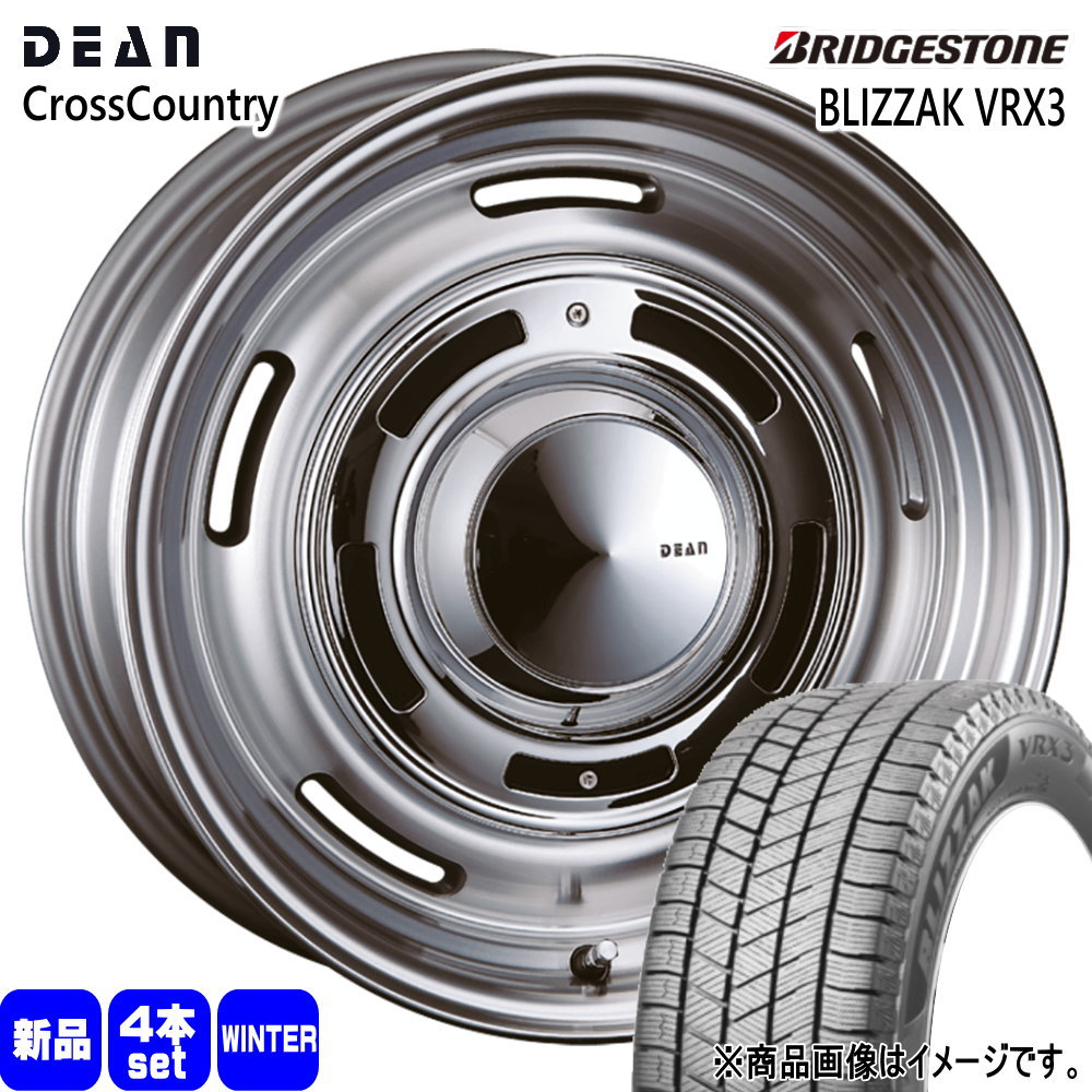 235/65R17 108Q XL ブリヂストン BLIZZAK VRX3 冬用 スタッドレスタイヤ DEAN CROSS COUNTRY トヨタ RAV4 /三菱 デリカD5  17インチ