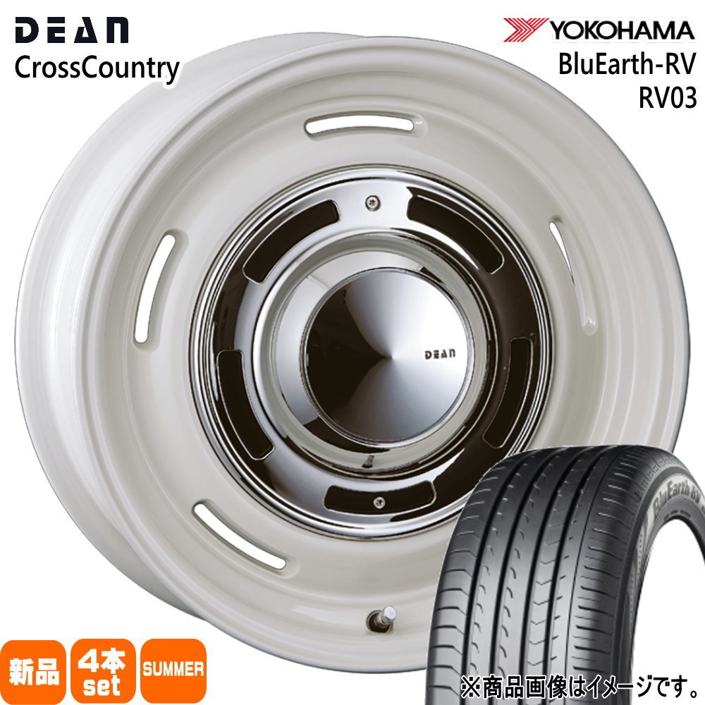 225/65R17 102H ヨコハマ BluEarth-RV RV03 夏用 サマータイヤ DEAN CROSS COUNTRY トヨタ RAV4 ハリアー /三菱 アウトランダー  17インチ