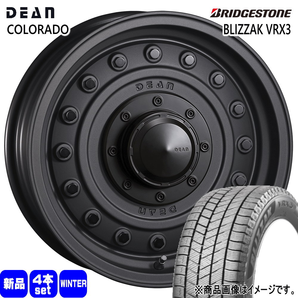 215/65R16 98Q ブリヂストン BLIZZAK VRX3 冬用 スタッドレスタイヤ DEAN COLORADO 日産 T30 T31エクストレイル/トヨタ 20系アルファード 16インチ