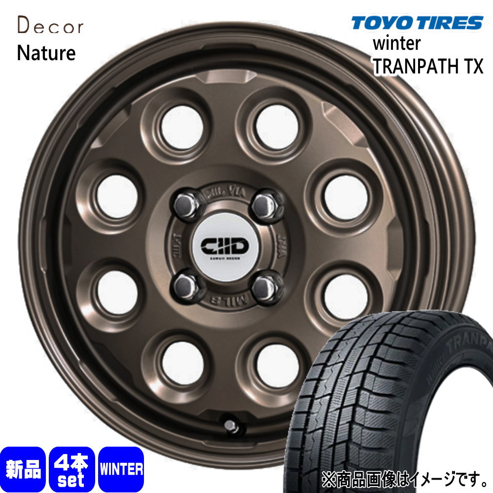 ウィンタートランパス - 165/65R15 81Q トーヨータイヤ WinterTRANPATH TX 冬用 スタッドレスタイヤ Decor Nature タフト ハスラー デリカミニ4WD アトレー 15in タイヤ、ホイール-冬タイヤ、ホイールセット-自動車