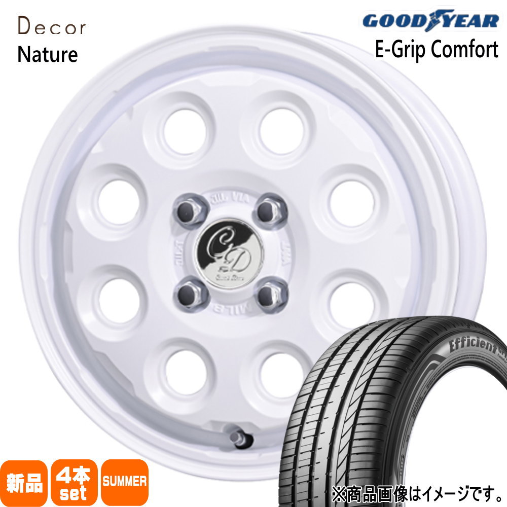 155/65R14 75H グッドイヤー EfficientGrip Comfort 夏用 サマータイヤ Decor Nature N ONE タント ワゴンRスマイル デリカミニ 14インチ