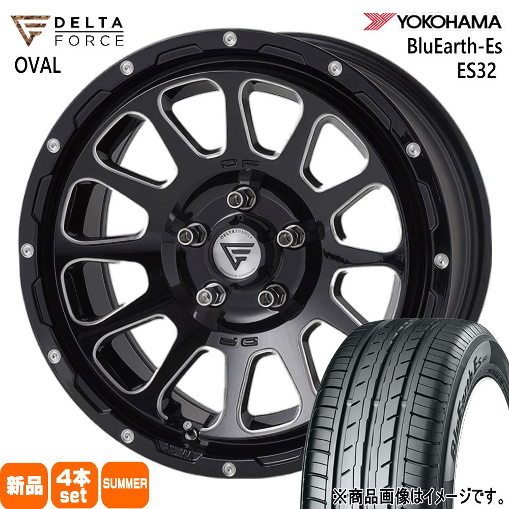 ヨコハマタイヤ - 法人送りとどける 205/65R16 95H ヨコハマ BluEarthEs ES32 夏用 炎節タイア DELTAFORCE OVAL ヤリスクロス/RP6-8足つき手押し車
