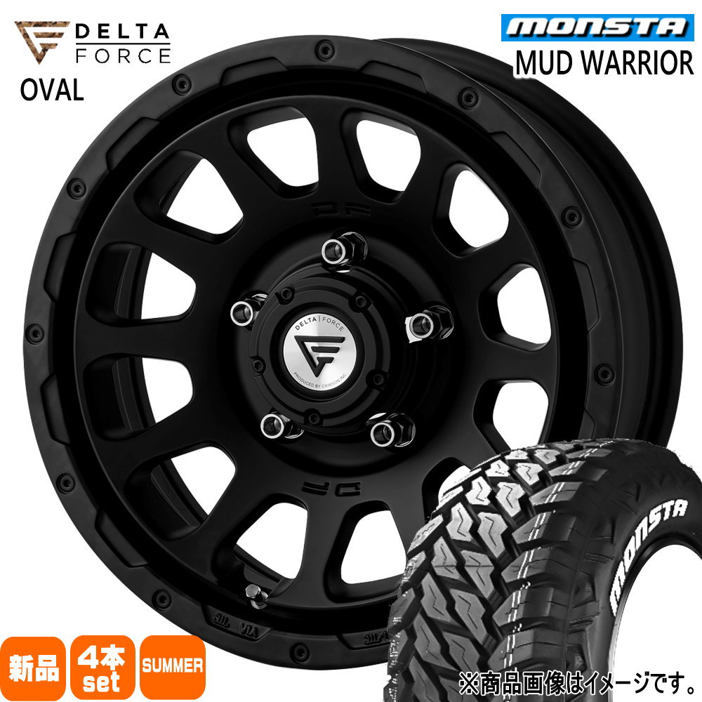 MONSTA TYRES - 法人送りとどける 235/70R16 104/101Q モンスタ MUD WARRIOR 夏用 炎節タイア DELTAFORCE OVAL JB74 ジムニーシエラ JC74 ノマド