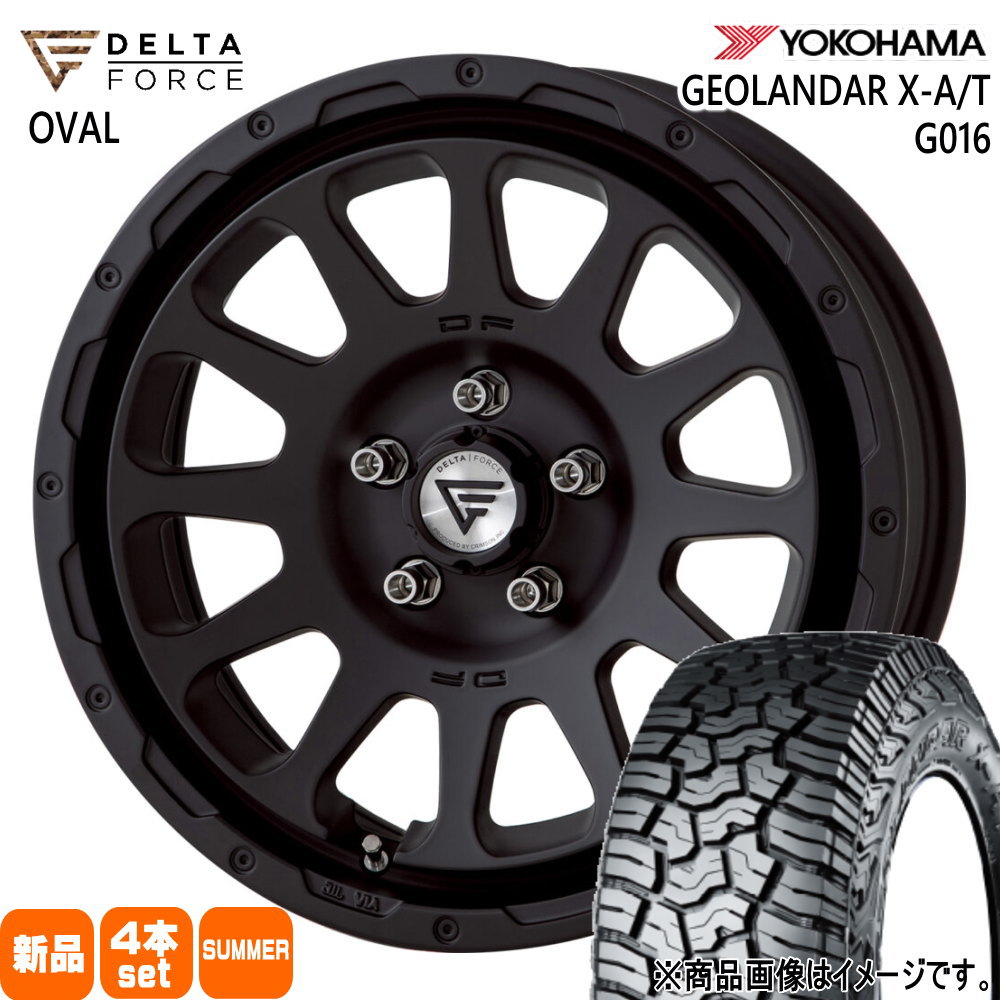 ヨコハマタイヤ - 法人送りとどける 215/70R16 100/97Q LT ヨコハマ GEOLANDAR G016 夏用 炎節タイア DELTAFORCE OVAL エクストレイル T30/31 デリカD5