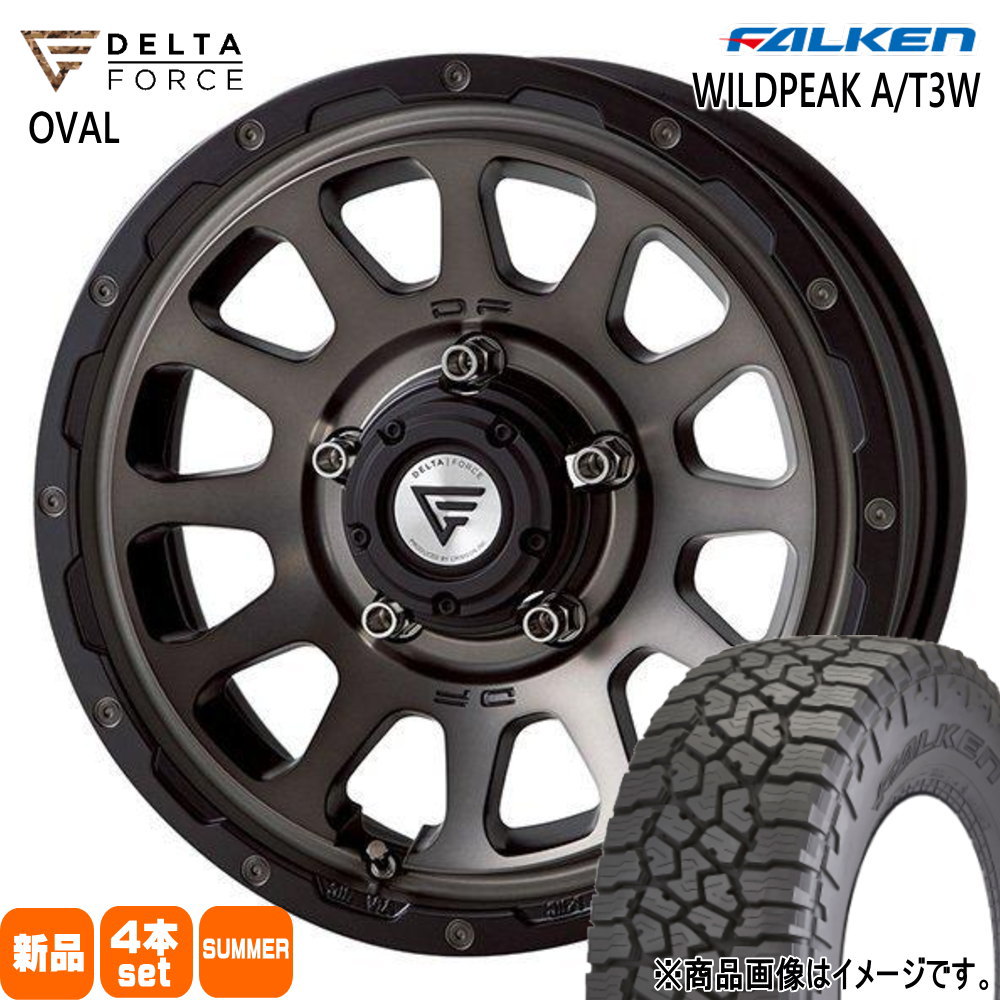 FALKEN（タイヤ） - 法人送りとどける 225/75R16 115/112Q LT ファルケン A/T3W 夏用 炎節タイア DELTAFORCE OVAL JB74 ジムニーシエラ JC74 ノマド