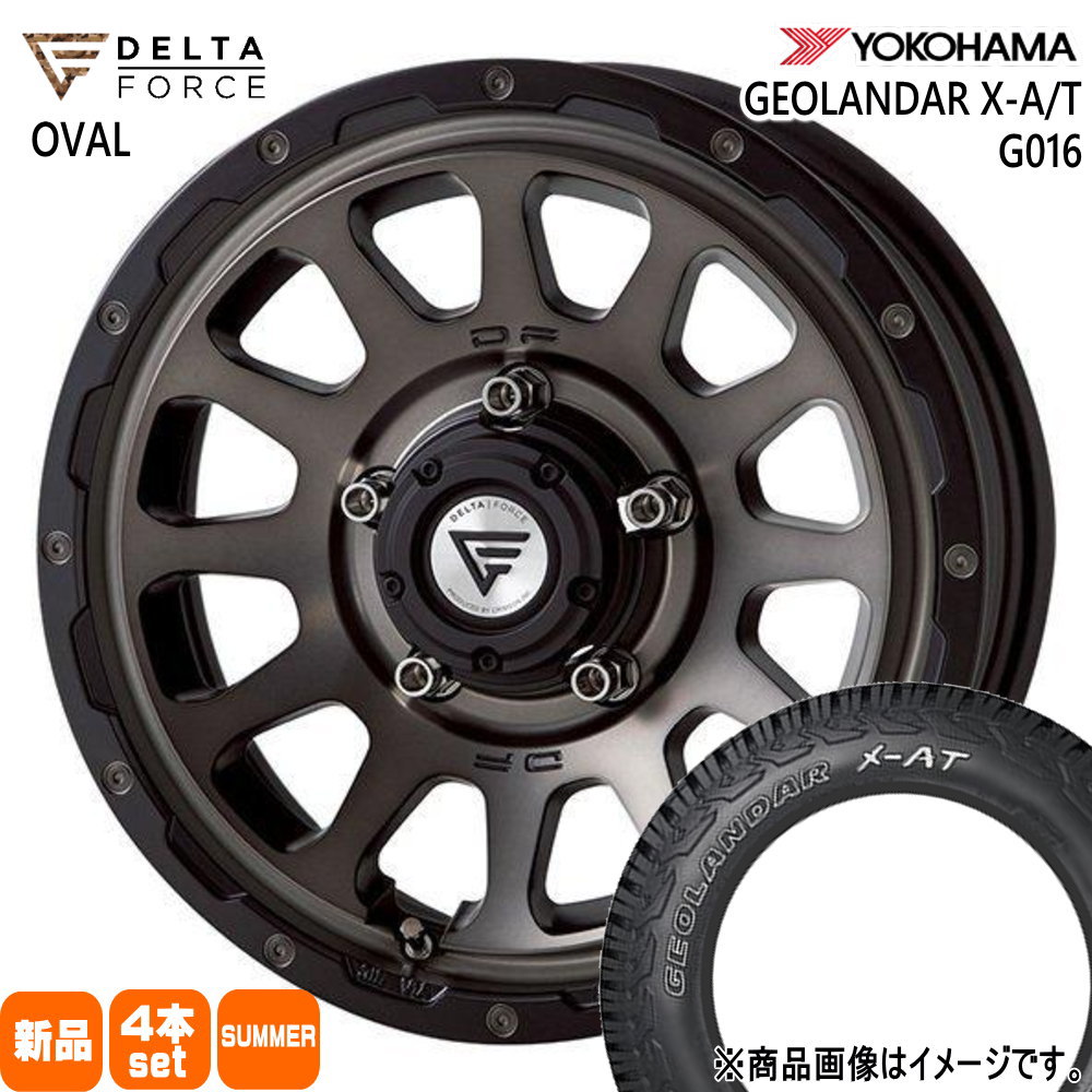 ヨコハマタイヤ - 法人送りとどける 225/75R16 103/100Q LT ヨコハマ GEOLANDAR G016 夏用 炎節タイア DELTAFORCE OVAL JB64 JB23 ジムニー 専用