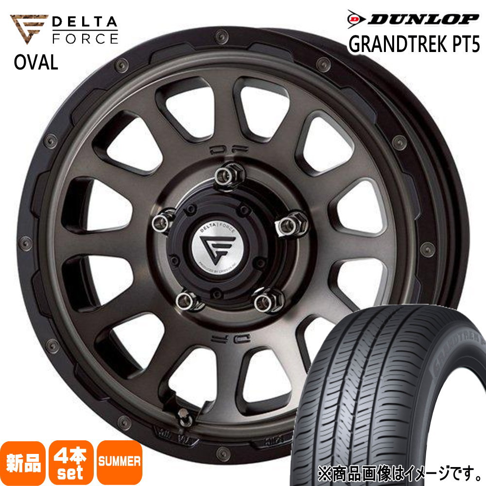 DUNLOP - 法人送りとどける 175/80R16 91S ダンロップ PT5 夏用 炎節タイア DELTAFORCE OVAL JB64 JB23 ジムニー 専用