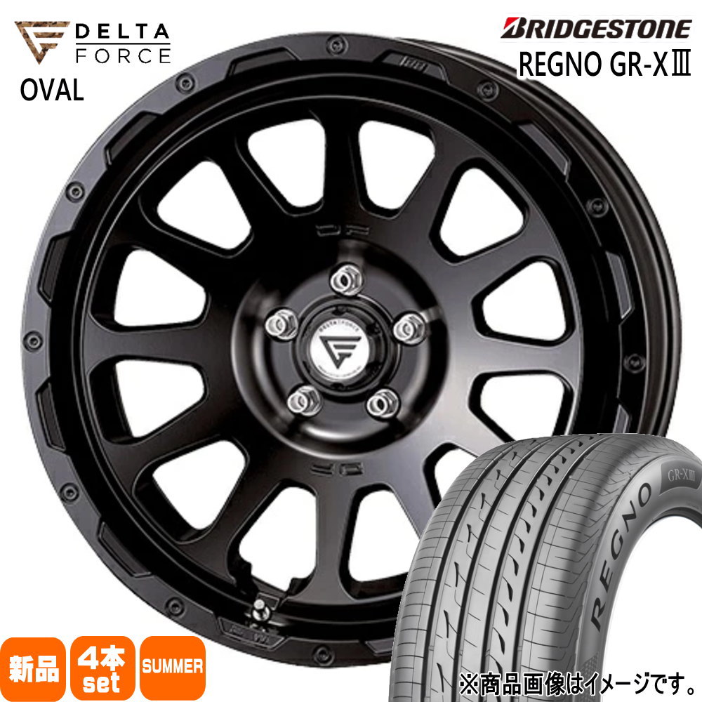 BRIDGESTONE - 法人送りとどける 225/55R18 102V XL ブリヂストン REGNO GRX3 夏用 炎節タイア DELTAFORCE OVAL デリカD:5 アウトランダー