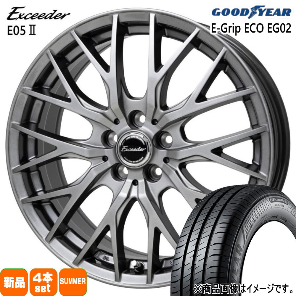 195/65R15 91H グッドイヤー EfficientGrip ECO EG02 夏用 サマータイヤ Exceeder E05 2 CT 30 50系 プリウス ウィッシュ