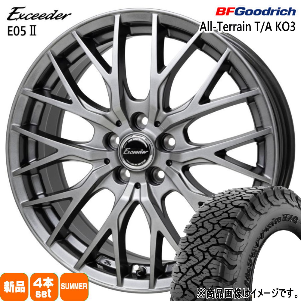 225/65R17 107/103S LRD LT BFグッドリッチ All-Terrain T/A KO3 夏用 サマータイヤ Exceeder E05 2 40系 アルファード ヴェルファイア 専用