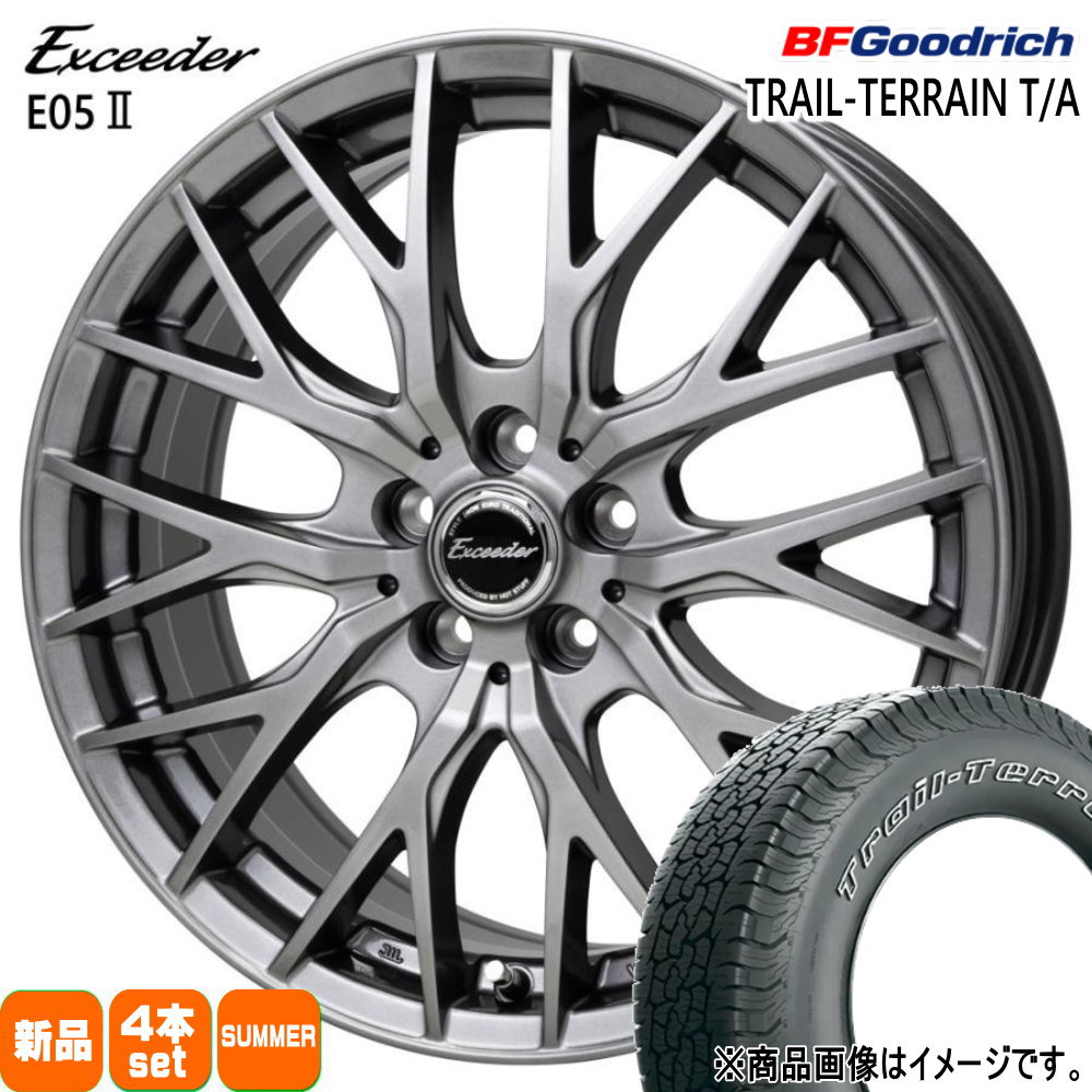 BFグッドリッチ - 225/65R17 102T TRAIL-TERRAIN T/A 夏用 朱夏タイア Exceeder E05 2 40系 アルファード ヴェルファイア 専用 車、バイク、自転車-自動車-タイヤ、ホイール