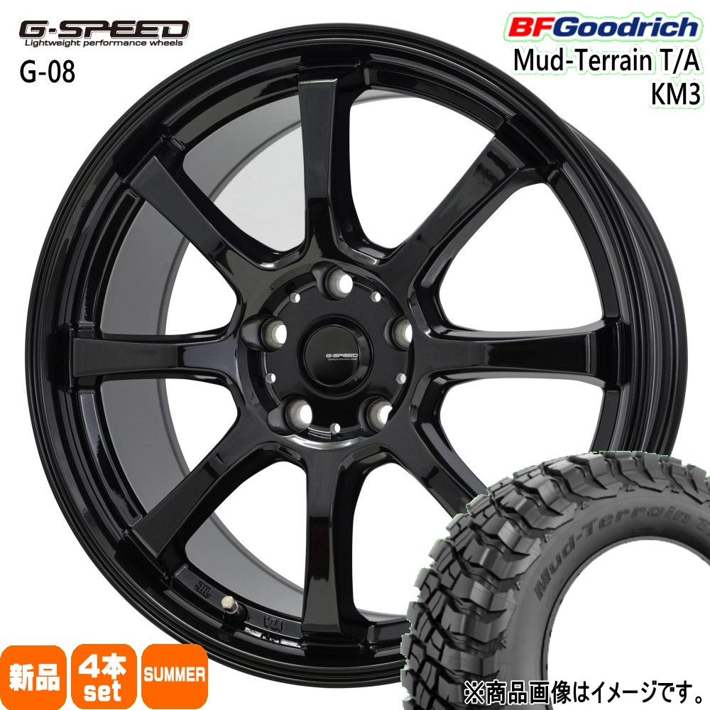 BFグッドリッチ - 245/65R17 111/108Q LRD LT Mud-Terrain T/A KM3 夏用 夏場タイア G・speed G-08 トヨタ RAV4  17in