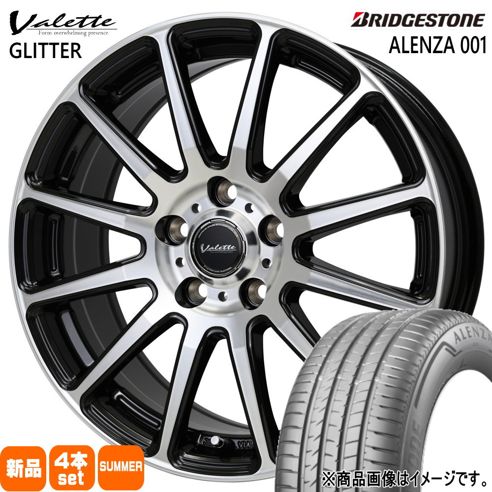 215/60R17  ブリヂストン ALENZA 001 夏用 サマータイヤ Valette GLITTER T30/T31エクストレイル /20系ヴェルファイア 17インチ