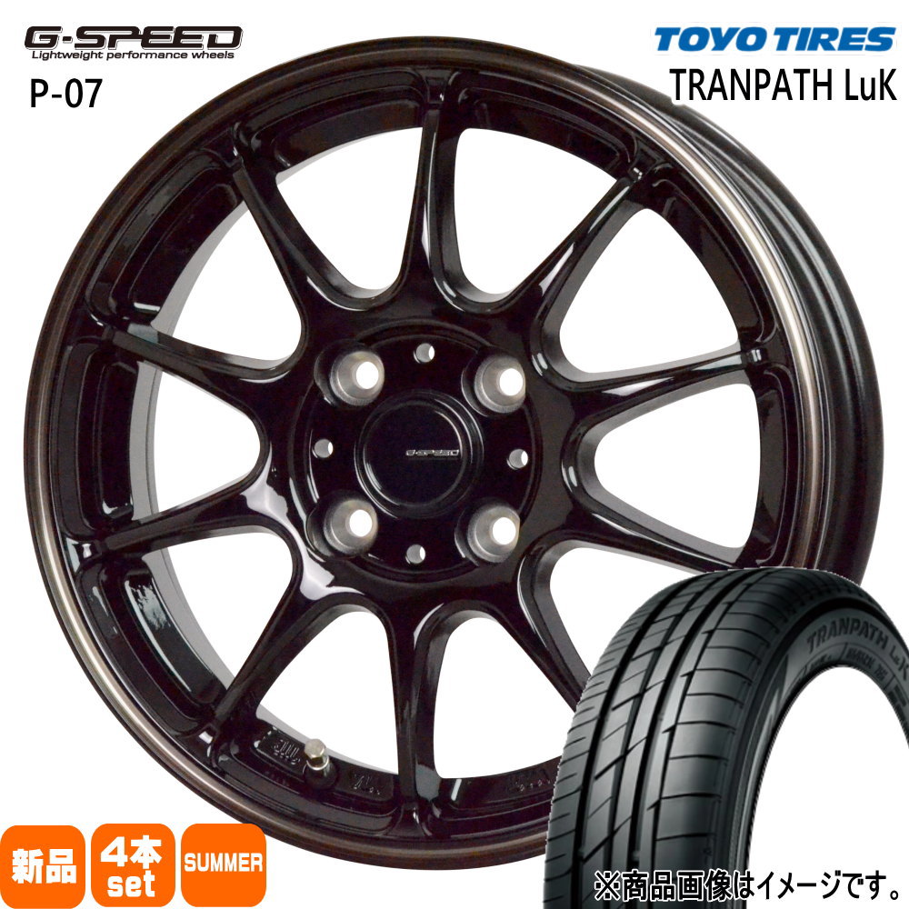 トーヨータイヤ トランパス LuK 155/65R13 夏タイヤ G・Speed P 07 4.00B 4穴 4/100 13インチ ゼスト エッセ オプティ etc : gs p07 1340454100 luk 1556513 : タイヤショップ78 2号店