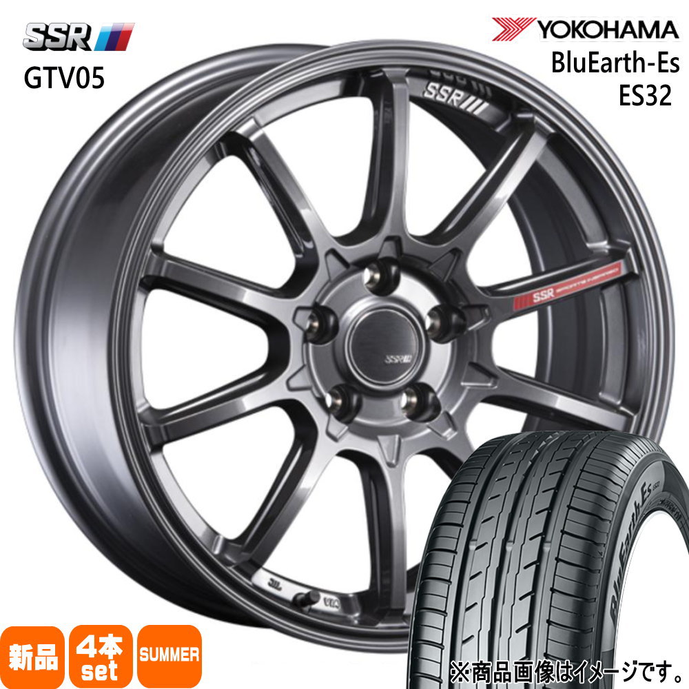 ヨコハマ BluEarth Es ES32 225/40R18 夏タイヤ SSR GTV05 8.0J 5穴 5/100 18インチ GR86 86 BRZ プリウス カローラスポーツ : gtv05 gm 1880385100 es32 2254018 : タイヤショップ78 2号店