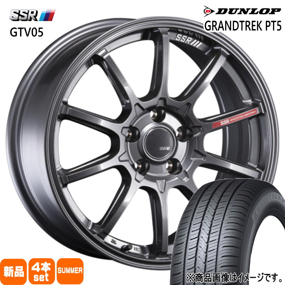 GRANDTREK - 215/50R18 92V ダンロップ PT5 夏用 朱夏タイア GTV05 60系プリウス ヤリスクロス CX-3 C28セレナ 18in 自動車-タイヤ、ホイール