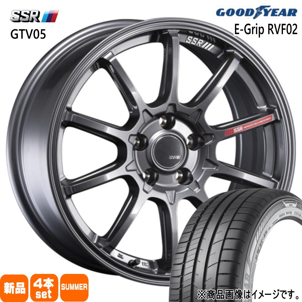 グッドイヤー RVF02 225/45R18 夏タイヤ SSR GTV05 7.5J 5穴 5/100 18インチ レガシィB4 BM ツーリングワゴン : gtv05 gm 1875455100 rvf02 2254518 : タイヤショップ78 2号店