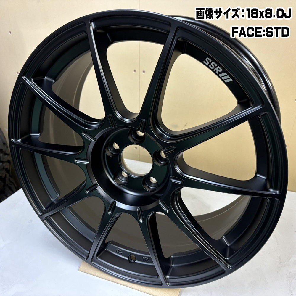 1本 GR86 ZN8/BRZ ZD8 18×9.5J +40 5/100 SSR GTX01 新品 18インチ ホイールのみ