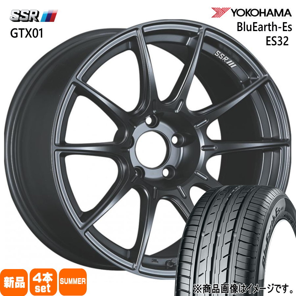 ヨコハマ BluEarth-Es ES32 225/40R18 夏タイヤ SSR GTX01 8.5J 5穴 5 
