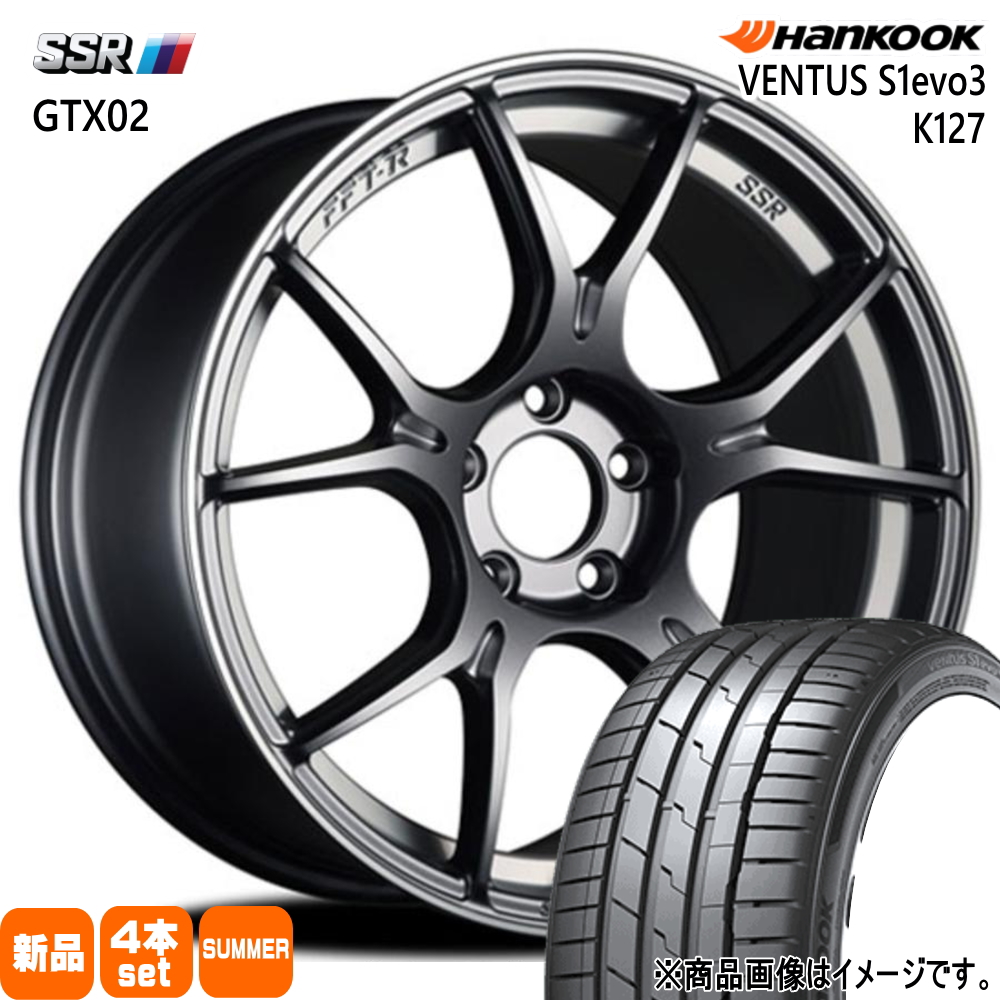 ハンコック ベンタス K127 225/45R19 夏タイヤ SSR GTX02 8.0J 5穴 5/100 19インチ XV GP フォレスター SH : gtx02 ds 1980505100 k127 2254519 : タイヤショップ78 2号店