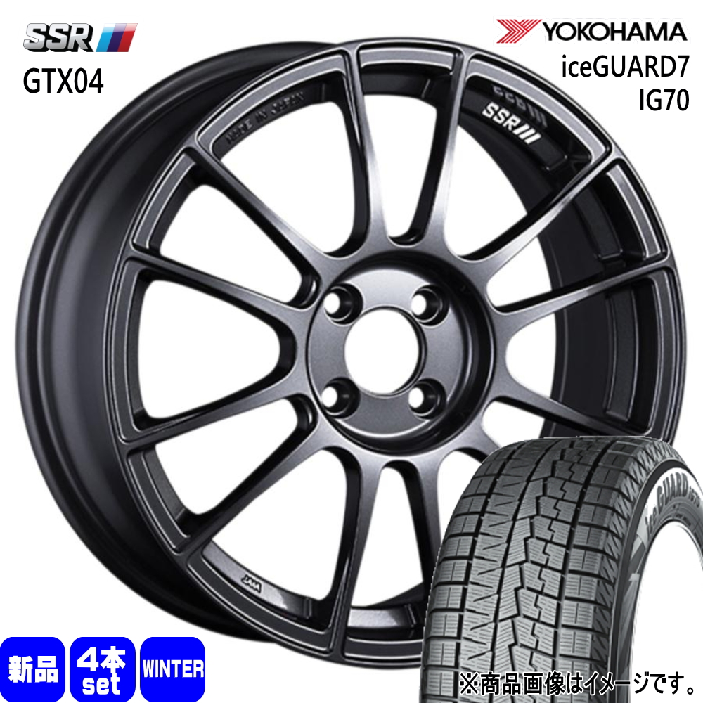 iceGUARD - 185/60R16 86Q ヨコハマ 7 IG70 冬用 スタッドレスタイヤ GTX04 MAZDA2 デミオ アクア etc  16in 自動車-タイヤ、ホイール-冬タイヤ、ホイールセット