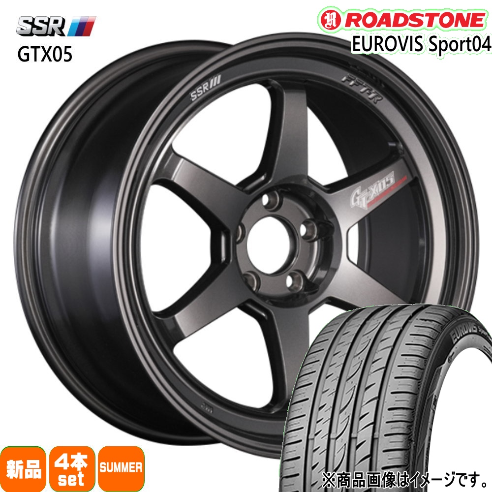 225/45R19 96W XL ロードス音の高低 EUROVIS Sport04 夏用 朱夏タイア GTX05 RX-8 アテンザ エスティマ 車、バイク、自転車-自動車-タイヤ、ホイール