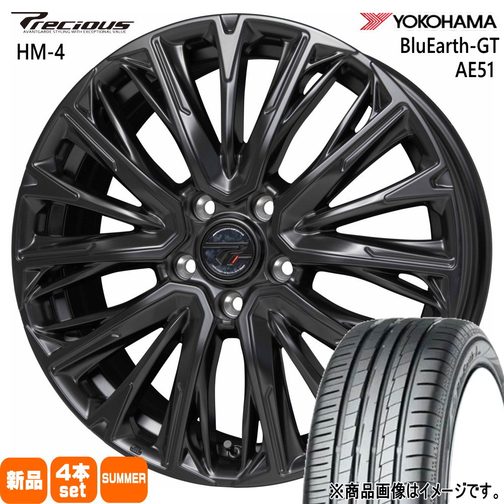 225/40R19 93W XL ヨコハマ BluEarth-GT AE51 夏用 サマータイヤ Precious HM-4 クラウン 60系プリウス