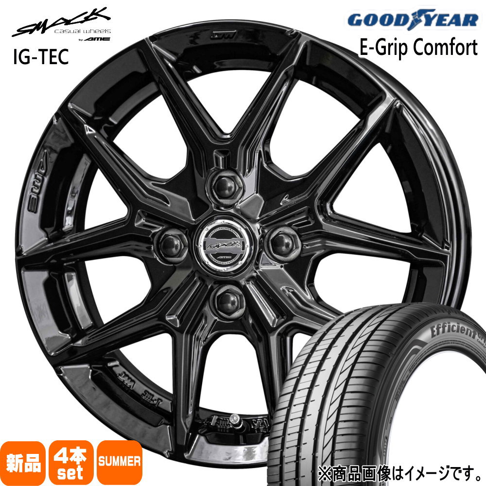 165/50R16 75V グッドイヤー EfficientGrip Comfort 夏用 サマータイヤ SMACK IG-TEC 軽自動車 引っ張りタイヤ