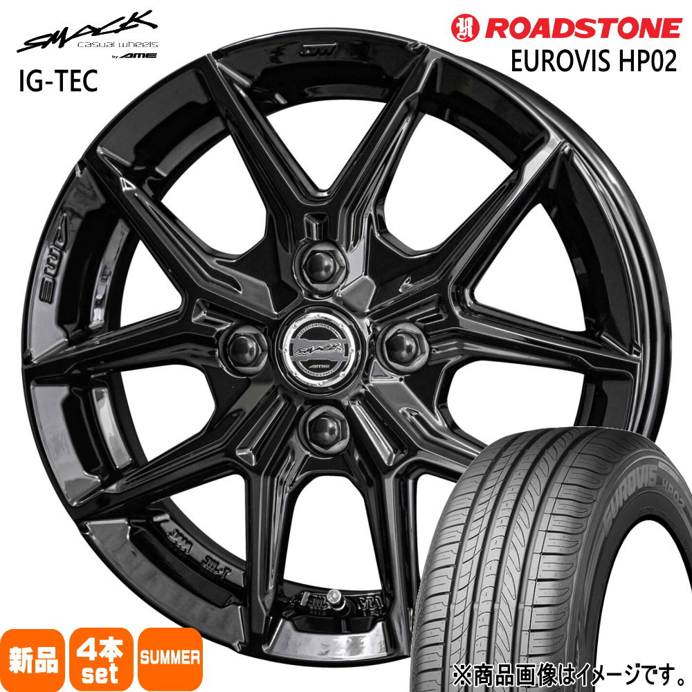 175/60R16 82H ロードストーン EUROVIS HP02 夏用 サマータイヤ SMACK IG-TEC イグニス クロスビー ラクティス100系