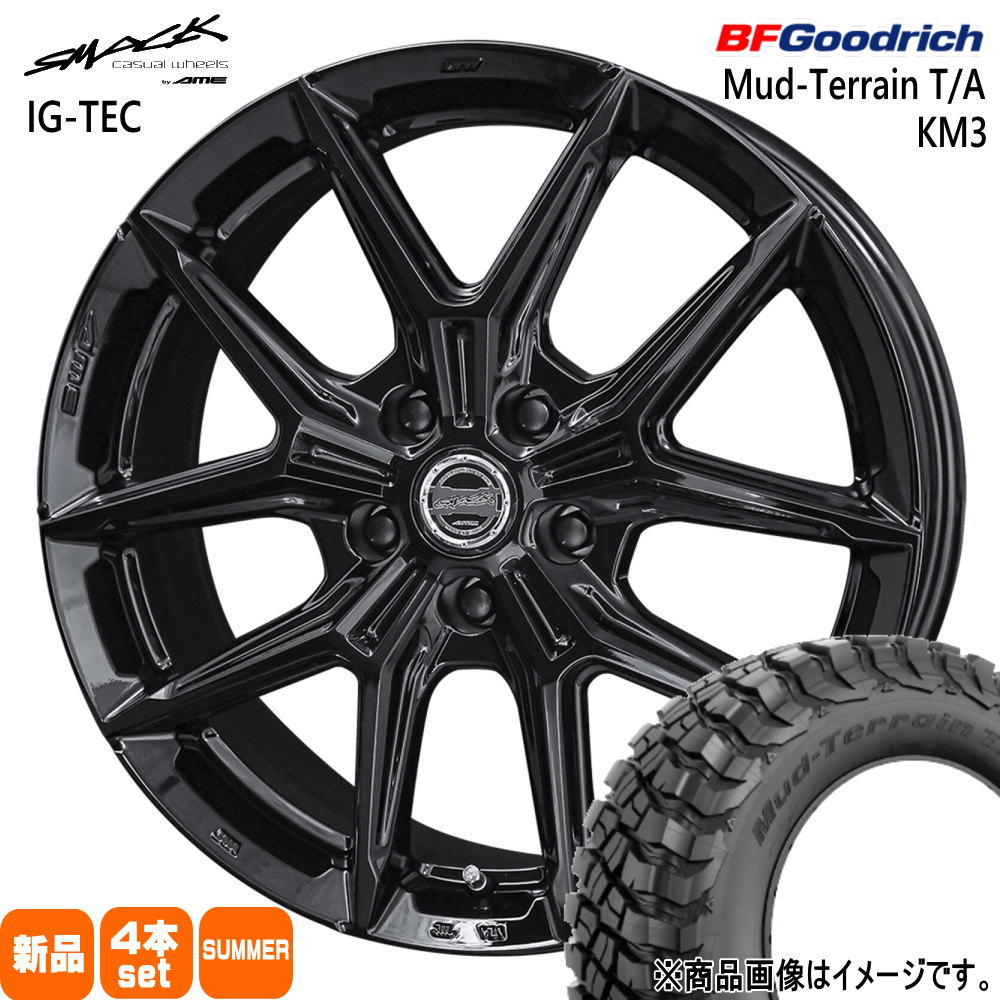 245/65R17 111/108Q LRD LT BFグッドリッチ Mud-Terrain T/A KM3 夏用 サマータイヤ SMACK IG-TEC トヨタ RAV4