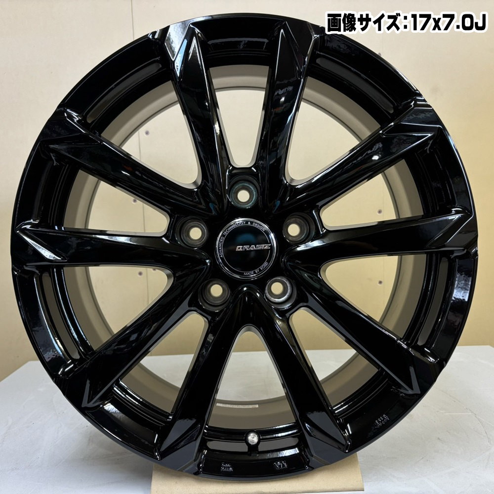 1本 シエンタ / ライズ ロッキー ハイブリッド 17×6.0J +40 5/100 QRASIZ GC36F 新品 17インチ ホイールのみ