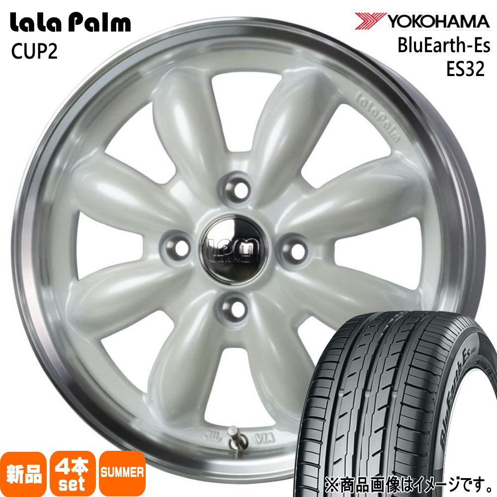 ヨコハマタイヤ - 175/55R15 77V ヨコハマ BluEarth-Es ES32 夏用 朱夏タイア LaLaPalm CUP2 トヨタ 貯蔵タンク ルーミー 車、バイク、自転車-自動車-タイヤ、ホイール