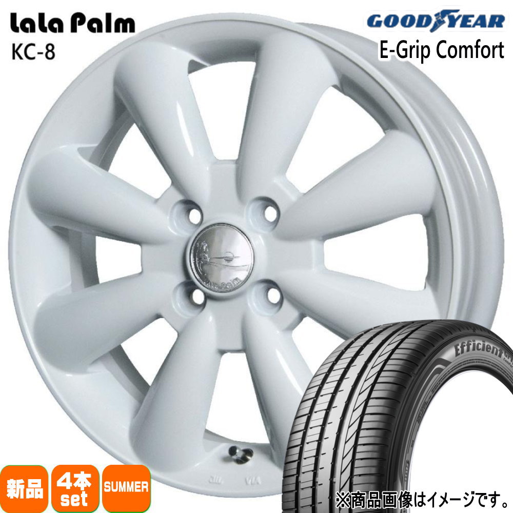 165/55R15 75V グッドイヤー EfficientGrip Comfort 夏用 サマータイヤ LaLaPalm KC8 軽自動車 N BOX タント スペーシア デイズ