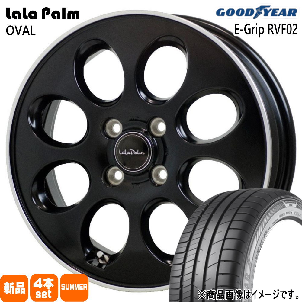 グッドイヤー - 155/65R14 75H EfficentGrip RVF02 夏用 朱夏タイア LaLaPalm OVAL N BOX タント スペーシア デリカミニ 御機嫌ゼット 夏タイヤ、ホイールセット-タイヤ、ホイール