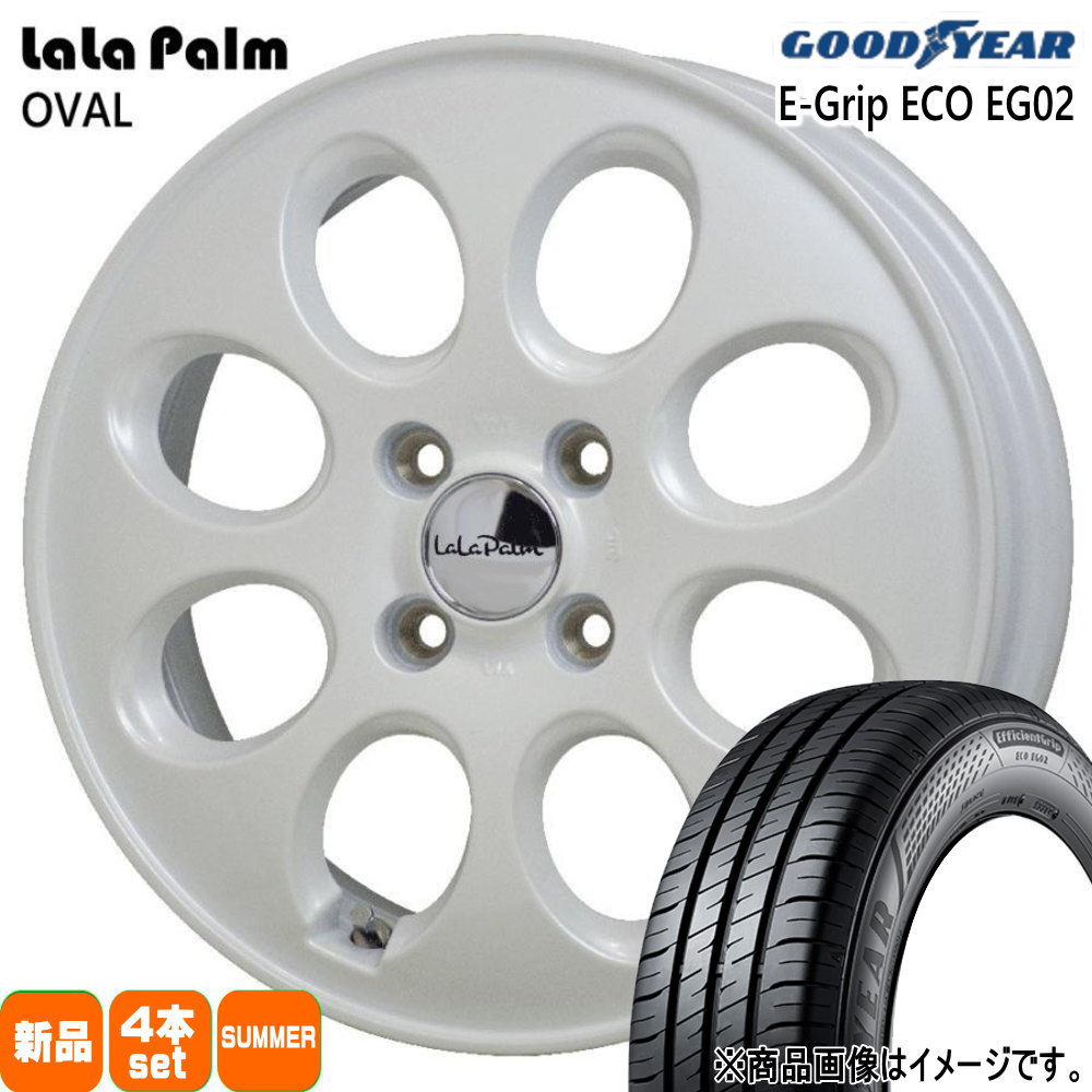 グッドイヤー - 165/60R14 75H EfficientGrip ECO EG02 夏用 朱夏タイア LaLaPalm OVAL エブリィワゴン アトレー etc タイヤ、ホイール-車、バイク、自転車