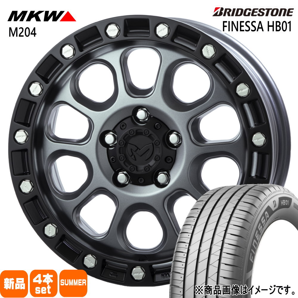 205/65R16 95H ブリヂストン FINESSA HB01 夏用 サマータイヤ MKW M204 ヤリスクロス/RP6-8ステップワゴン