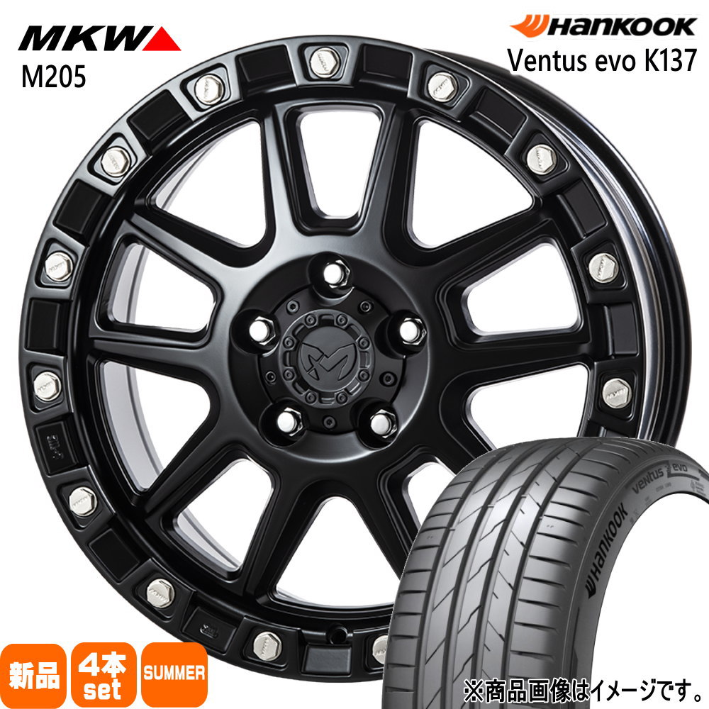 235/60R18 107W XL ハンコック Ventus evo SUV K137A 夏用 サマータイヤ MKW M205 GN系 アウトランダー エクストレイル T33