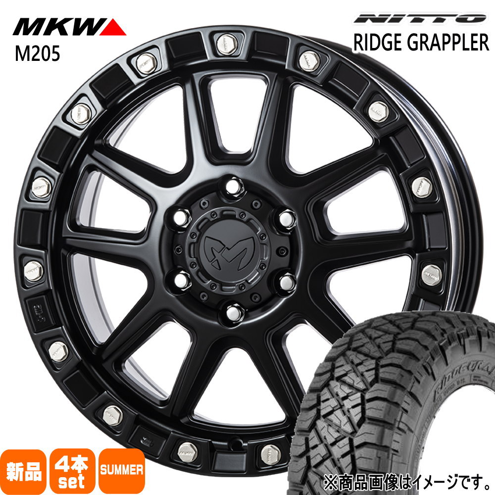 265/60R18  ニットー RIDGE GRAPPLER 夏用 サマータイヤ MKW M205 ハイラックス プラド GSRトライトン
