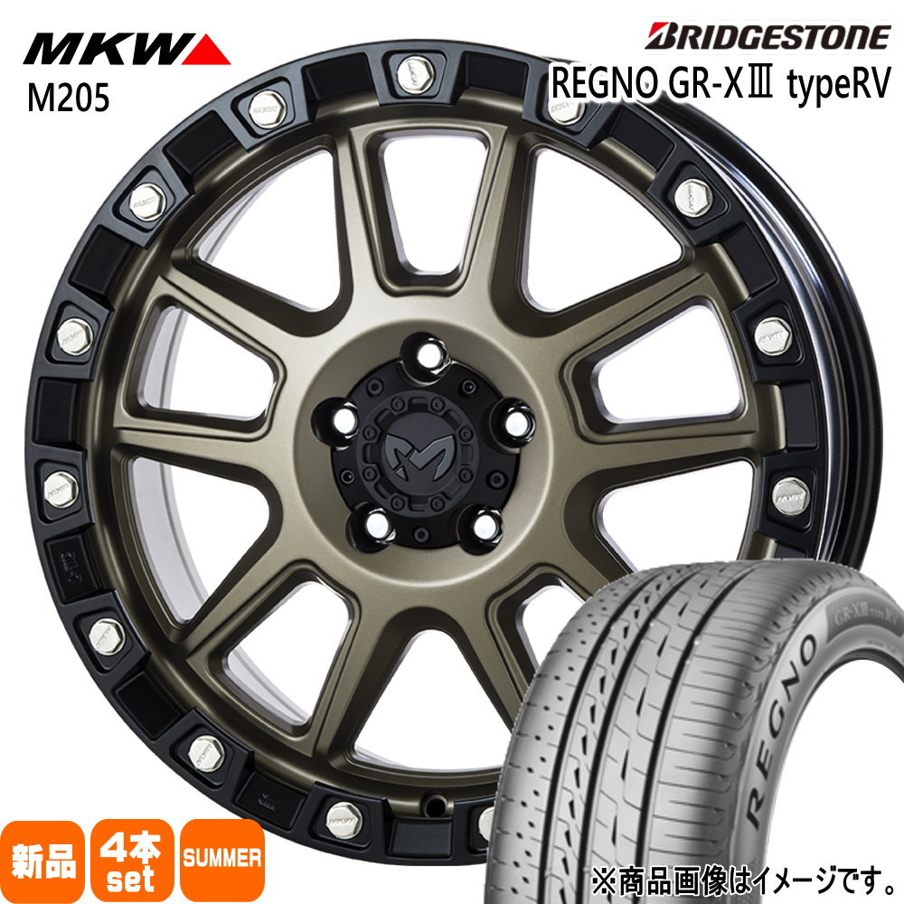 235/55R18 104V XL ブリヂストン REGNO GR-X3 type RV 夏用 サマータイヤ MKW M205 RAV4 ハリアー