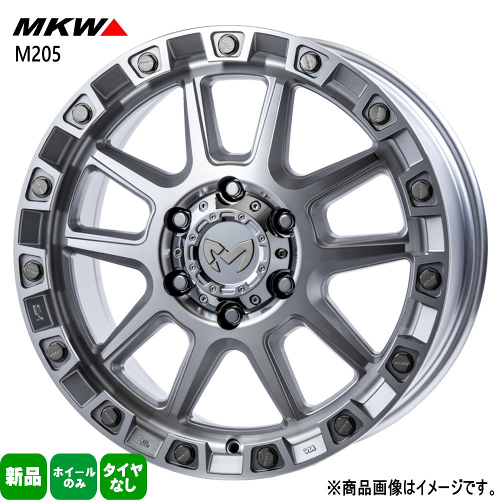 18 × 8.0 +50 6/139.7 4本セット ランクル 250/300 / GLS トライトン TRISTAR MKW M205 新品 18インチ ホイールのみ