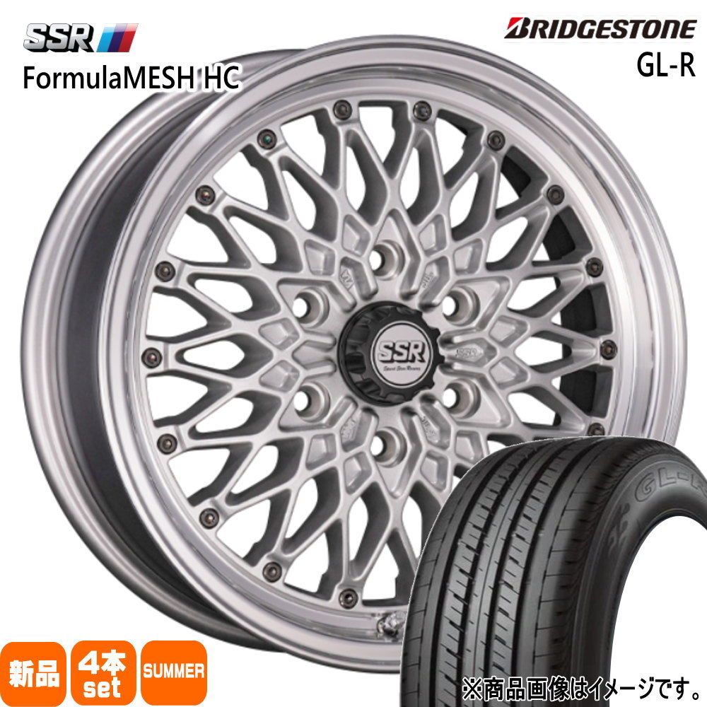 215/60R17 C 109/107R ブリヂストン GL-R 夏用 サマータイヤ Formula MESH HC 200系 ハイエース 専用