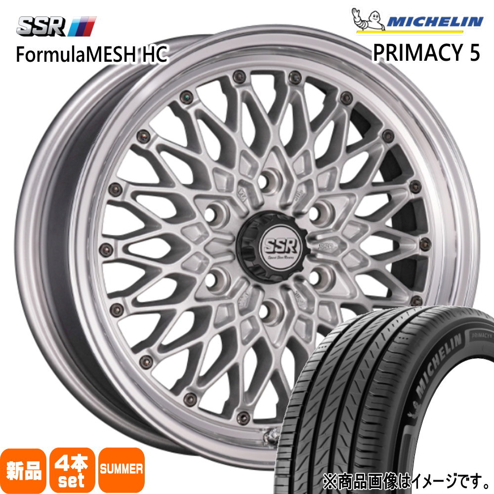 215/60R17 100V XL ミシュラン RIMACY 5 夏用 サマータイヤ Formula MESH HC 200系 ハイエース 専用