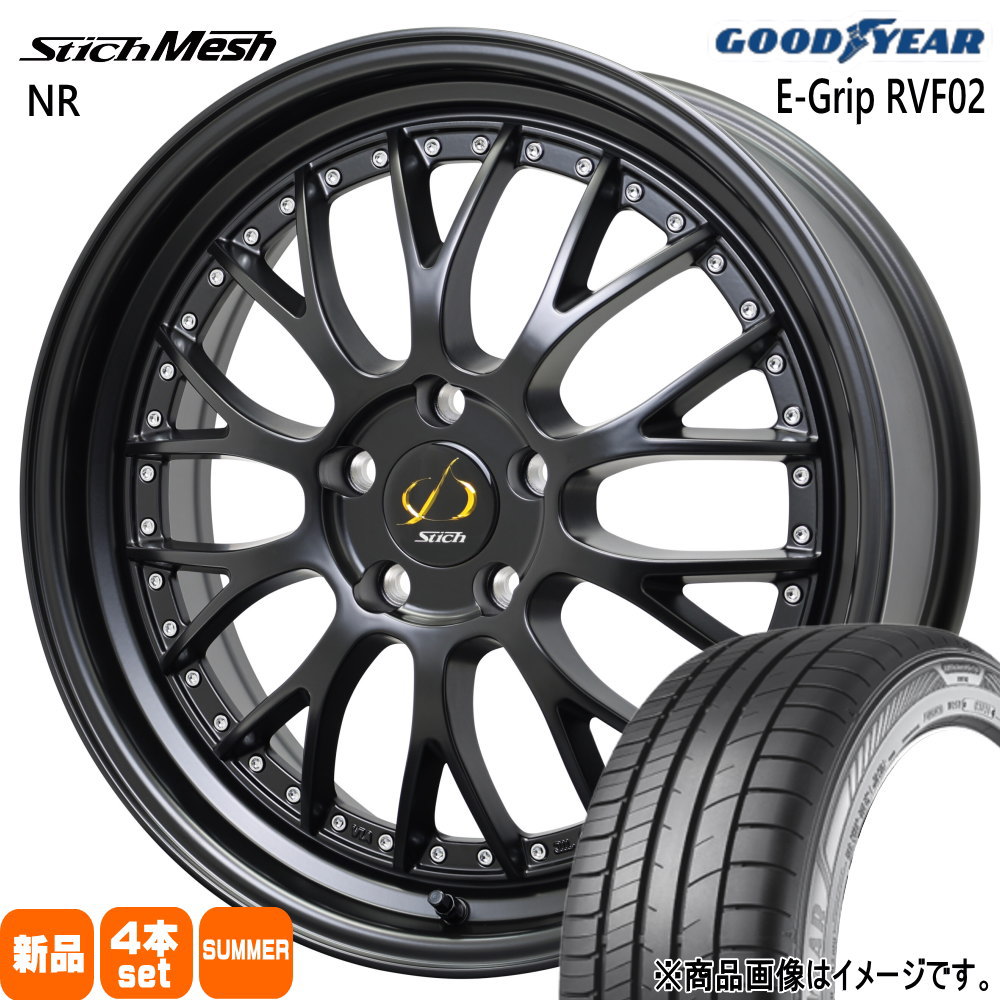 245/35R20 95W グッドイヤー EfficentGrip RVF02 夏用 サマータイヤ StichMESH NR アテンザ GJ系 エスティマ