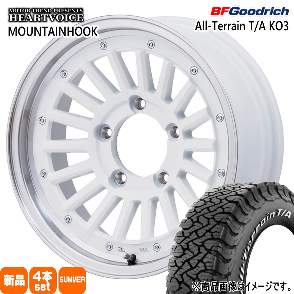 BFグッドリッチ - 215/70R16 100/97S LRC LT All-Terrain T/A KO3 夏用 朱夏タイア MOUNTAINHOOK JB74 ジムニーシエラ JC74 ノマド 車、バイク、自転車-夏タイヤ、ホイールセット-タイヤ、ホイール