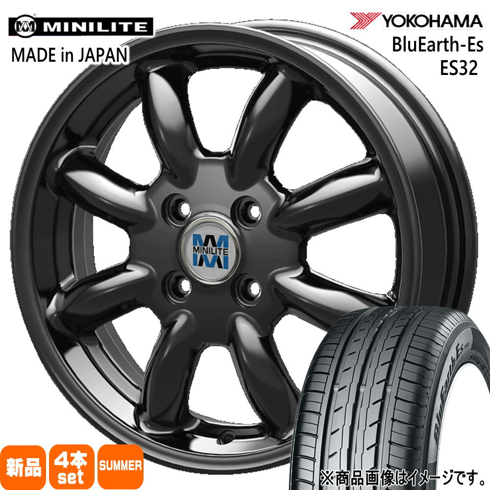 155/65R14 75S ヨコハマ BluEarth-Es ES32 夏用 サマータイヤ MINILITE ラパン スペーシア ミラ イース ジーノ 14インチ
